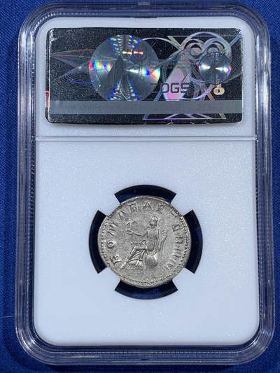 《竞宝斋》第406场 周日，周一，2场连拍 （全场包邮） ZDGS CHXF 5/4 古罗马帝国戈尔迪安三世银币，1安东尼安（相当于2狄纳里），公元238-244年，重5.27克，这个重量还是比较少见的，常见的4克多，甚至有些4克都不到。