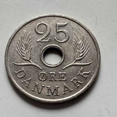 🌹外币初藏🌹🐯2025年第81场  周二无佣金特价场 - 丹麦1969年25欧尔