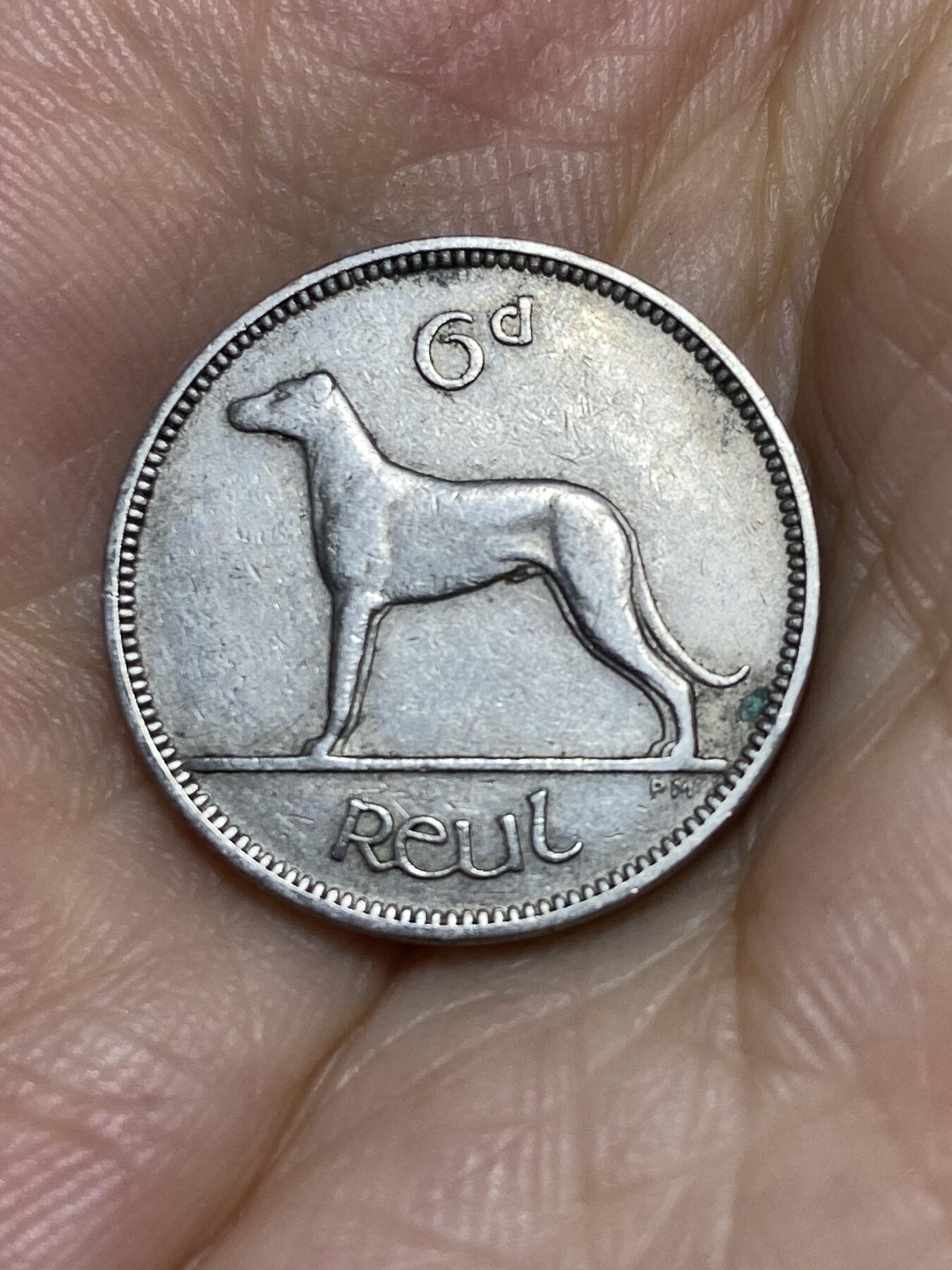 2025年第七十二场(总第九十八场）外国好品散币(免佣金) 少见年份–爱尔兰🇮🇪1955年6便士(共和国时期第一套第二版)