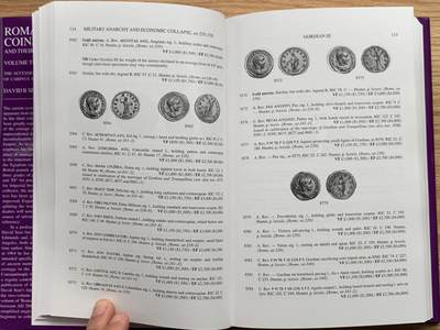 《竞宝斋》第406场 周日，周一，2场连拍 （全场包邮） 古罗马钱币及其价值目录第三卷，David Sear最新版，公元235年-公元285年