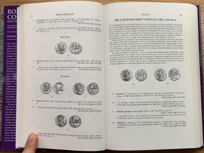 《竞宝斋》第406场 周日，周一，2场连拍 （全场包邮） 古罗马钱币及其价值目录第一卷，David Sear最新版，公元前280年-公元96年