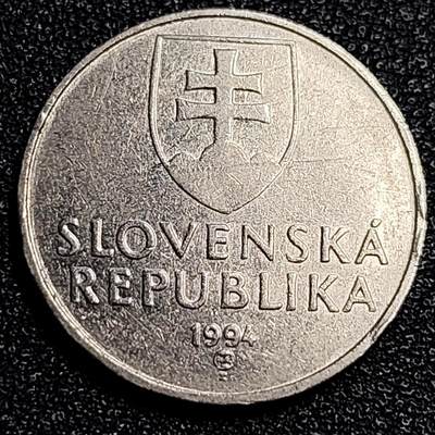 泉币菌-第67场-精品场 1994年 斯洛伐克 断臂坐人 2克朗硬币 22mm