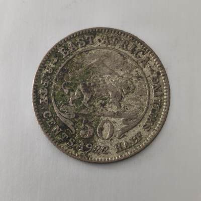 Krab外币市集Vol.21 - 英属东非1922年50分