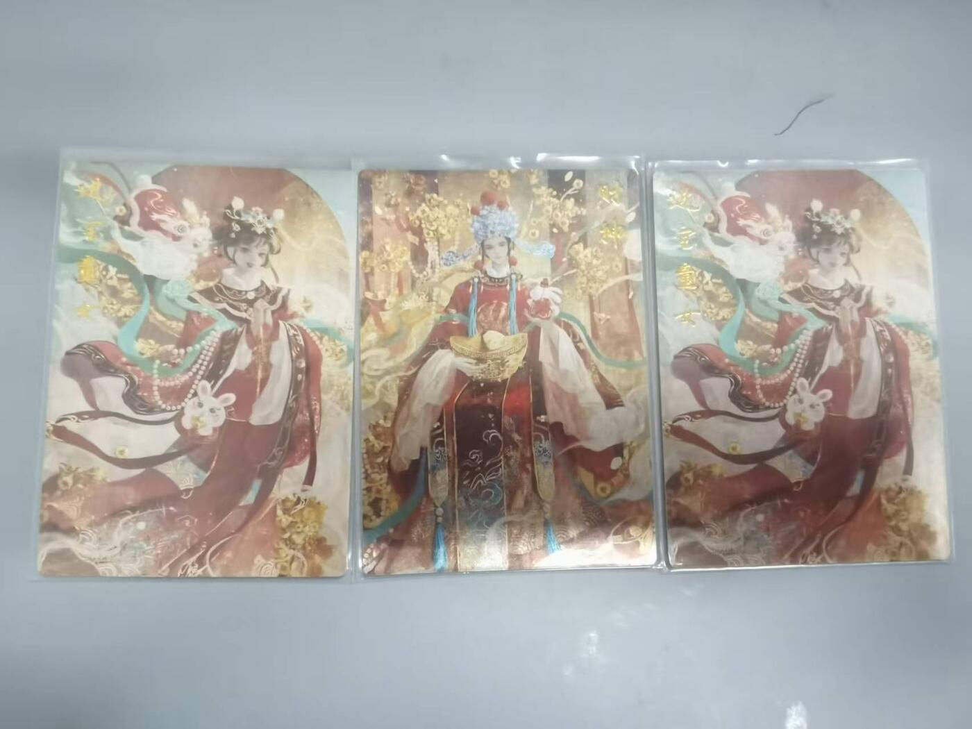 光影卡牌第18期，各家亲签，燎原豪杰传，持续收拍品 卡徳曼玉玉卿闪卡3张