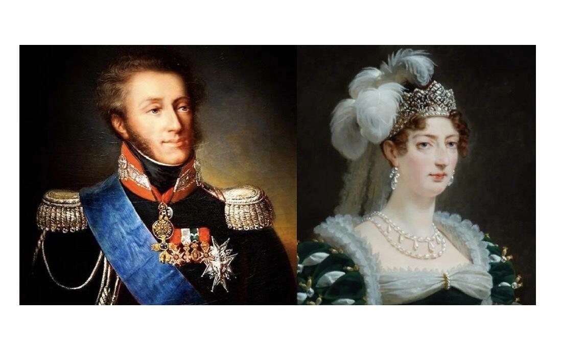 【艺术】【原盒】法国艺术大章1799年 末代皇帝路易十九和皇后结婚高浮雕精制大铜章 带原盒 50MM