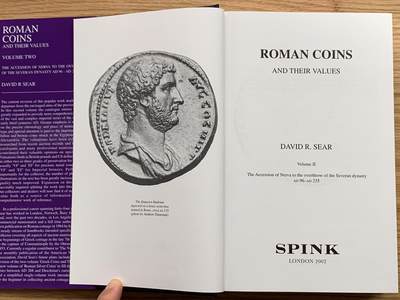 《竞宝斋》第406场 周日，周一，2场连拍 （全场包邮） 古罗马钱币及其价值目录第二卷，David Sear最新版，公元96年-公元235年