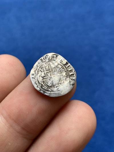 《竞宝斋》第406场 周日，周一，2场连拍 （全场包邮） 英国 查理一世（1640年左右）打制小银币2便士一枚 比常见的先令少太多寻找不易