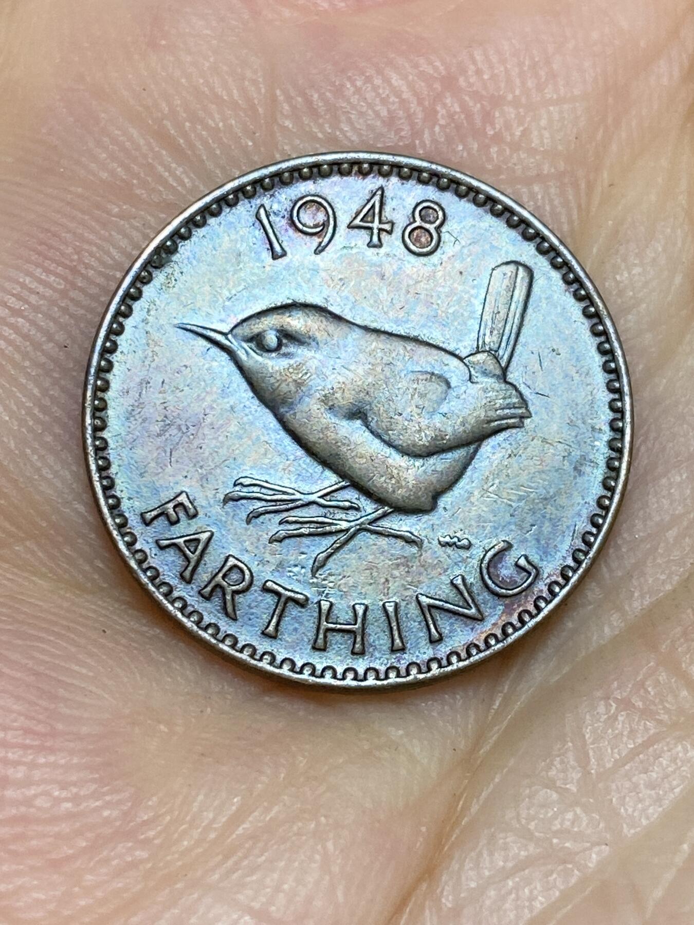 2025年第七十二场(总第九十八场）外国好品散币(免佣金) 带彩好品–英国🇬🇧1948年1法新(乔治六世第一版，关门年)