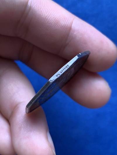 《竞宝斋》第406场 周日，周一，2场连拍 （全场包邮） 法国八角银质代币塞纳河马恩河库仑米尔斯松鼠储蓄银行 12.43克 31.8mm 丰饶角银标 五彩包浆