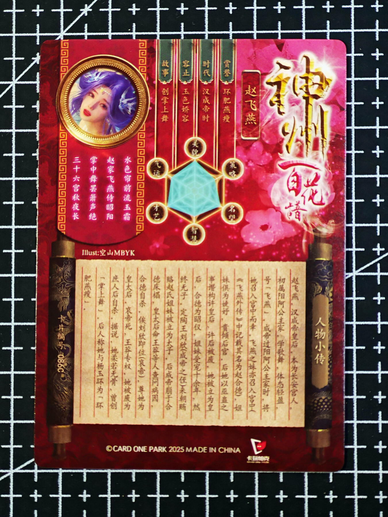 琦卡当当铺 第07期 周二结束 ★★人少漏多结束早★★太 (分享有奖)持续收拍品中~更多福利欢迎加群了解 卡万帕克-神州百花谱-赵飞燕-粗闪-近景版-1张