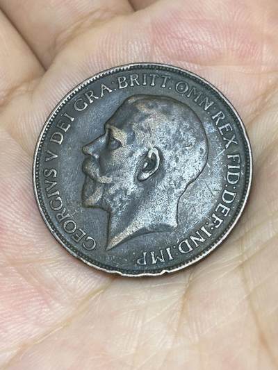 2025年第七十三场(总第九十九场）外国好品散币(免佣金) 少见–英国🇬🇧1912年1便士H版(乔治五世第一版，H标喜敦厂造)