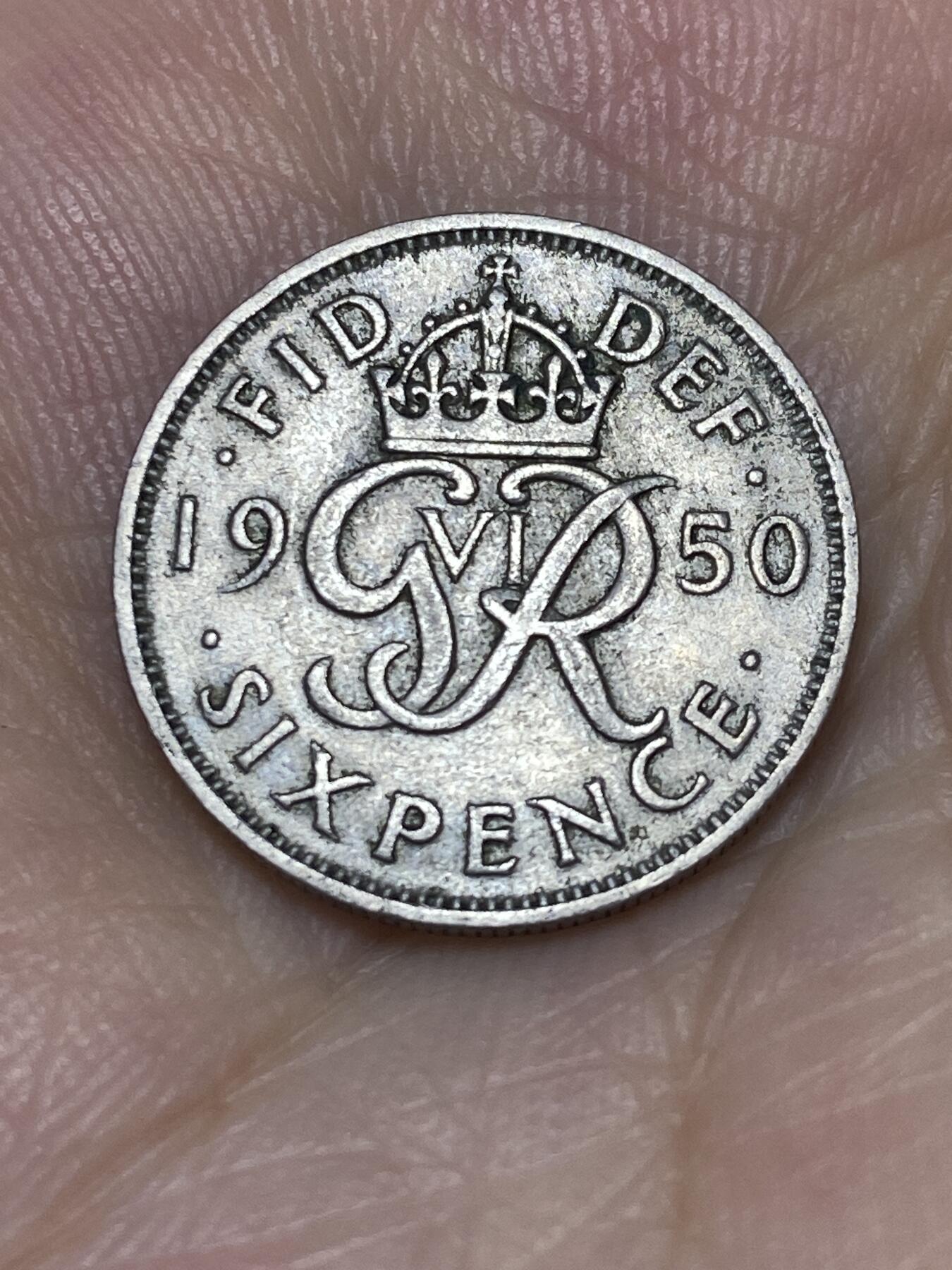 2025年第七十二场(总第九十八场）外国好品散币(免佣金) 英国🇬🇧1950年6便士(乔治六世第三版)