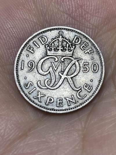 2025年第七十二场(总第九十八场）外国好品散币(免佣金) - 英国🇬🇧1950年6便士(乔治六世第三版)