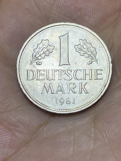2025年第七十二场(总第九十八场）外国好品散币(免佣金) - 德国🇩🇪1981年1马克(F标，斯图加特造)