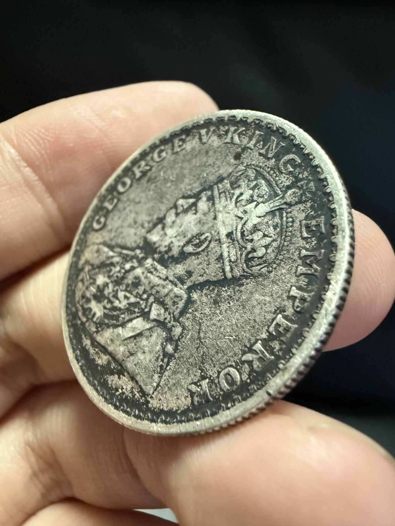 南宋泉阁俄币 外币 国币 专场第十五期【送拍无额外佣金】 英国 英属印度 1913年 乔治五世1卢比银币 老包浆 原味好品