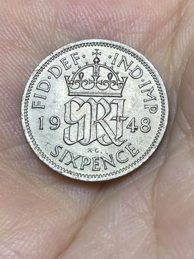 2025年第七十二场(总第九十八场）外国好品散币(免佣金) - 英国🇬🇧1948年6便士(乔治六世第二版，关门年仅发行2年)