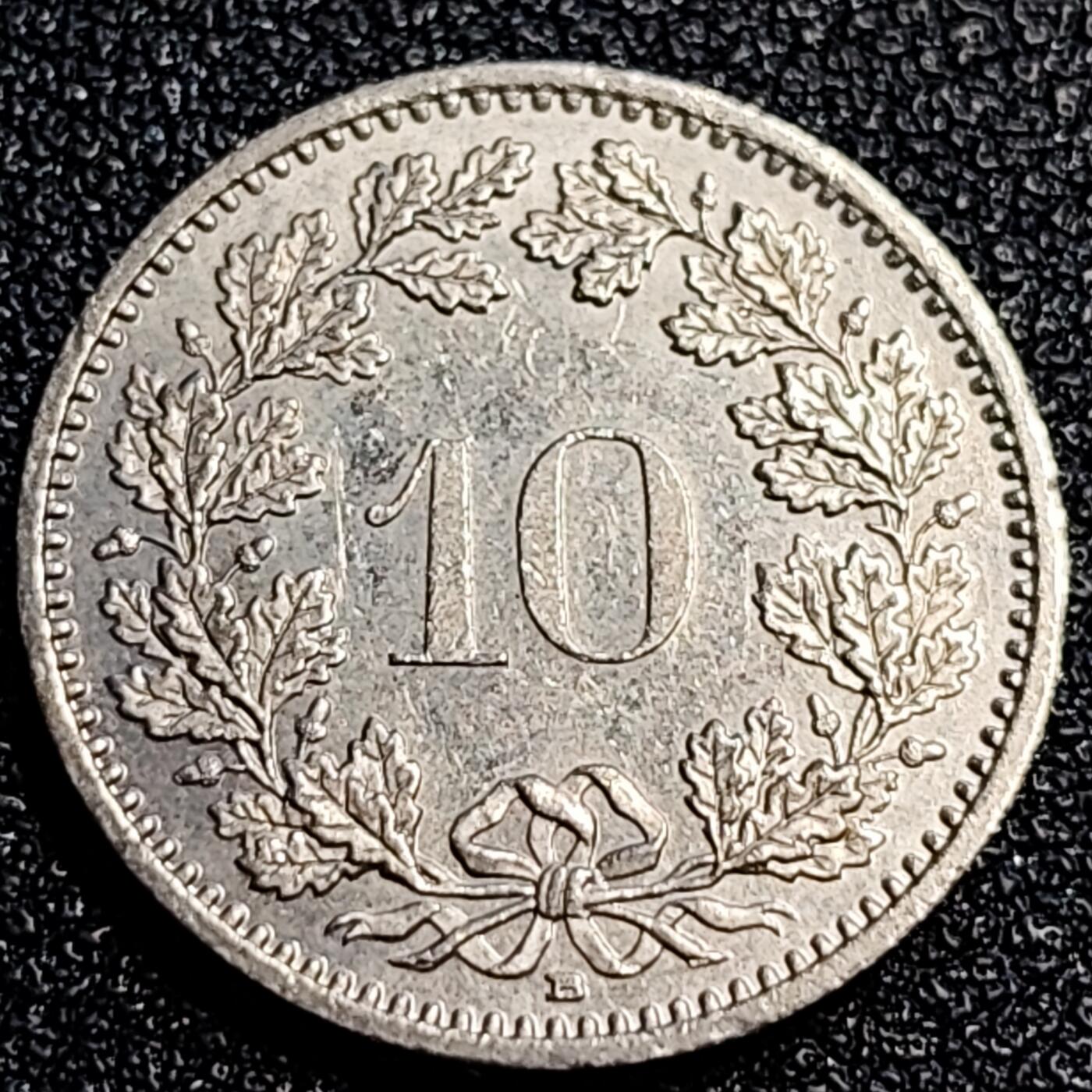 泉币菌-第67场-精品场 高币值 1986年 瑞士10分 女神头像 19MM 