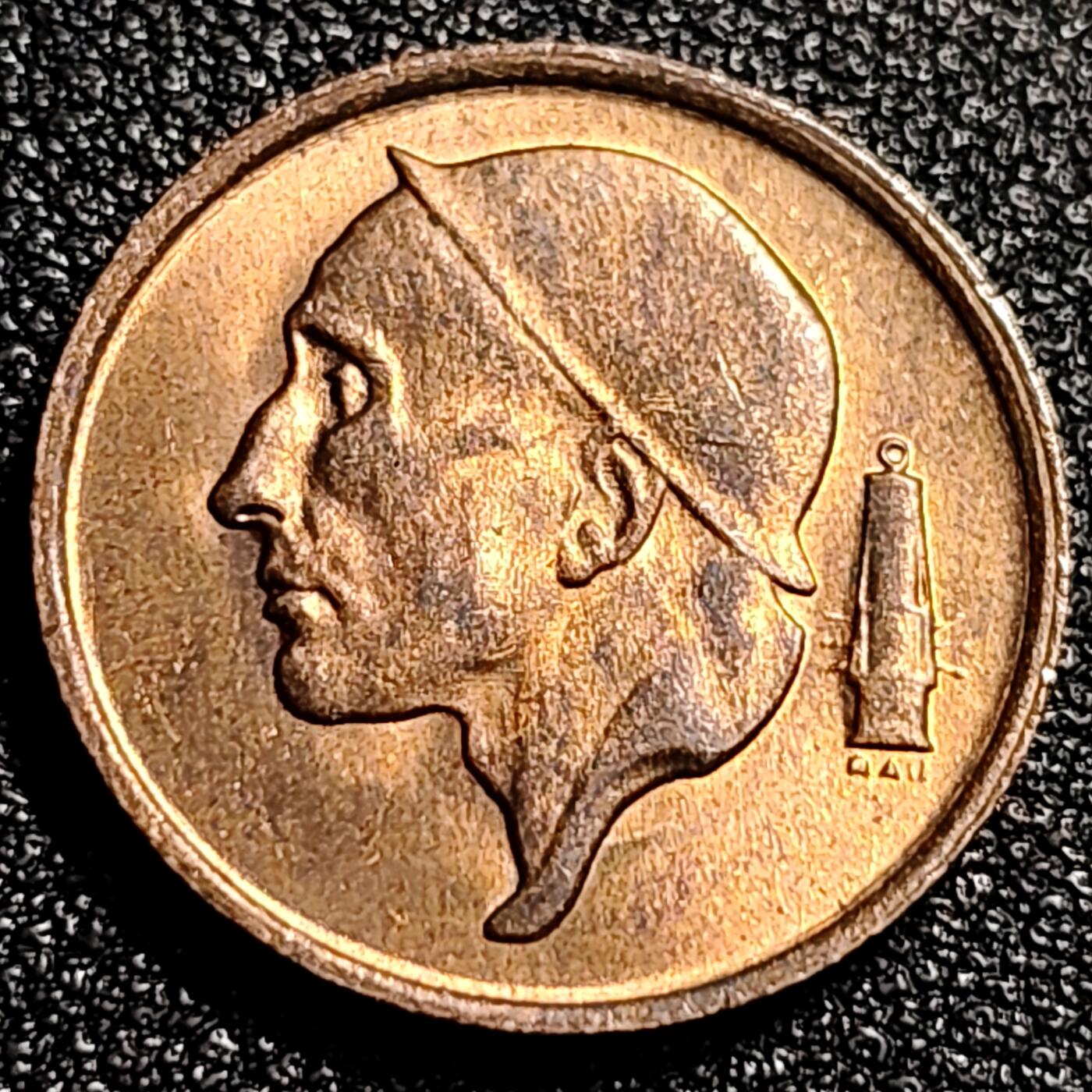 泉币菌-第66场-精品场 原铜光极美 1972年 比利时50分铜币 矿工 19mm
