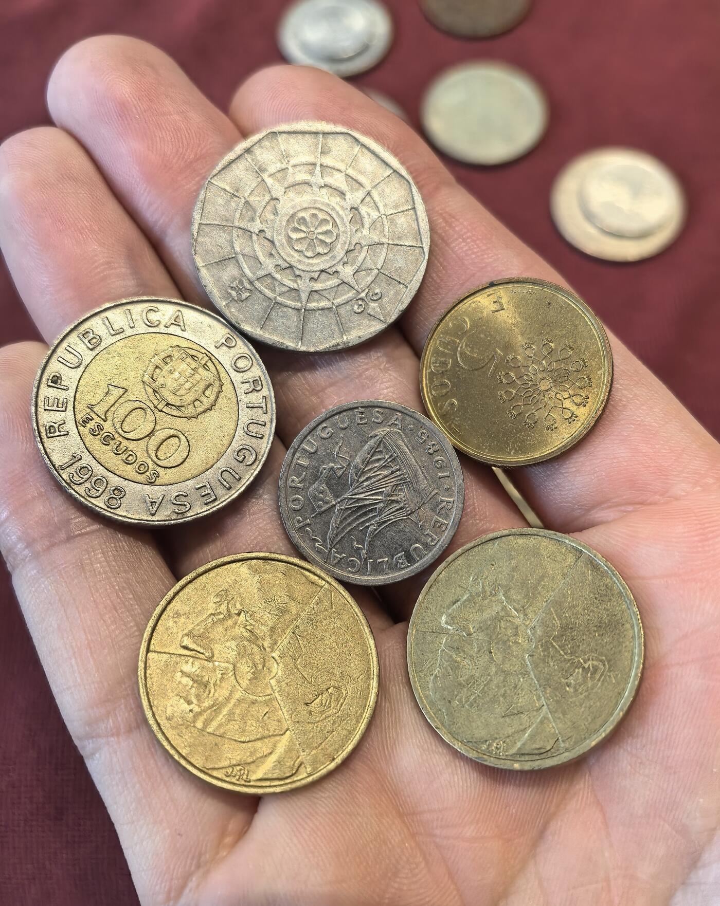 南宋泉阁俄币 外币 国币 专场第十五期【送拍无额外佣金】 葡萄牙和比利时钱币一组六枚 好品