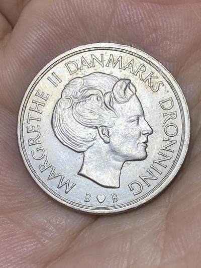 2025年第七十三场(总第九十九场）外国好品散币(免佣金) 丹麦🇩🇰1980年1克朗(玛格丽特二世第二套，B; B版仅发行3年)