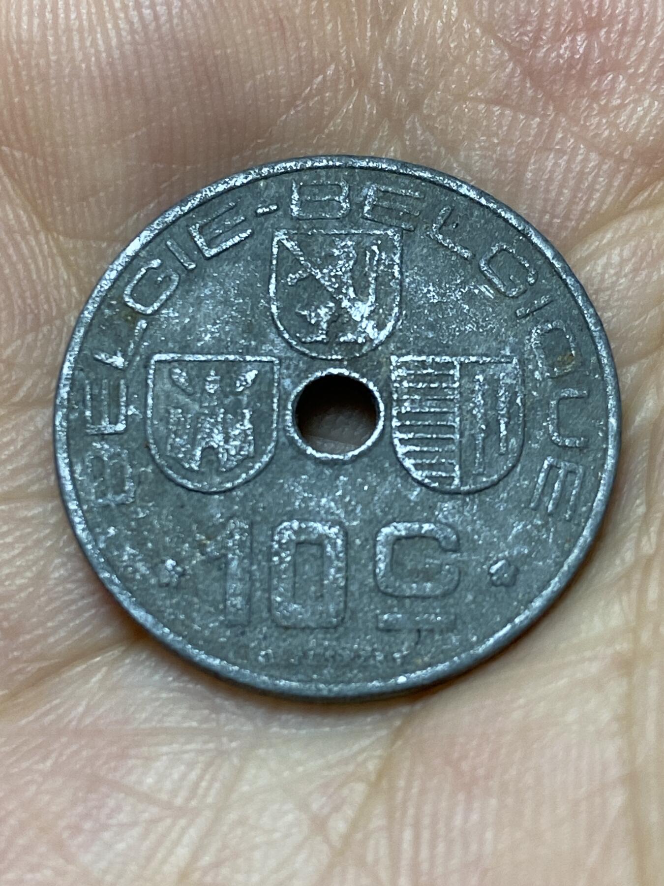 2025年第七十二场(总第九十八场）外国好品散币(免佣金) 稀少年份–比利时🇧🇪1946年10生丁(利奥波德三世，二战德国占领时期，荷语–法语版，关门年)