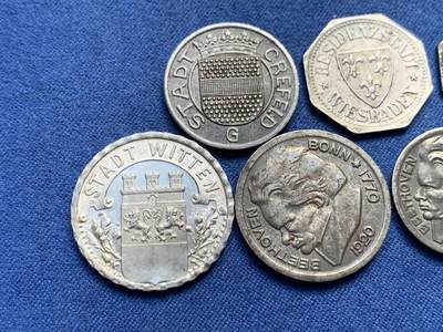 《竞宝斋》第406场 周日，周一，2场连拍 （全场包邮） 7枚一组 德国德紧时期芬尼 好品