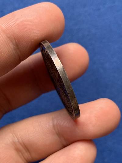 《竞宝斋》第406场 周日，周一，2场连拍 （全场包邮） 1820年布鲁塞维禧年银质奖章，图案精美少见。直径：31.8mm、重：13.6g