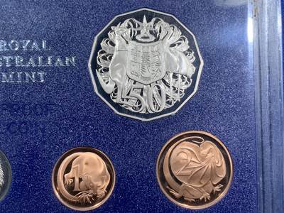 《竞宝斋》第406场 周日，周一，2场连拍 （全场包邮） 澳大利亚1983年官方精制套币
