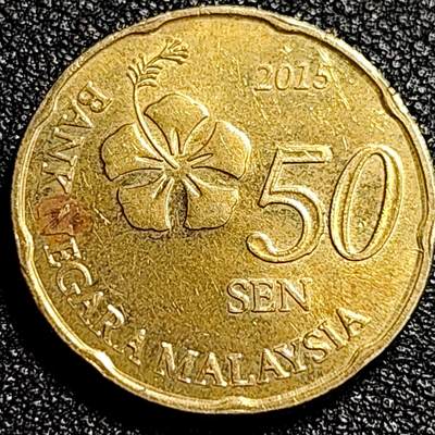 泉币菌-第66场-精品场（冲刺百粉，百粉继续福利） - 马来西亚新版50仙 硬币 铜花