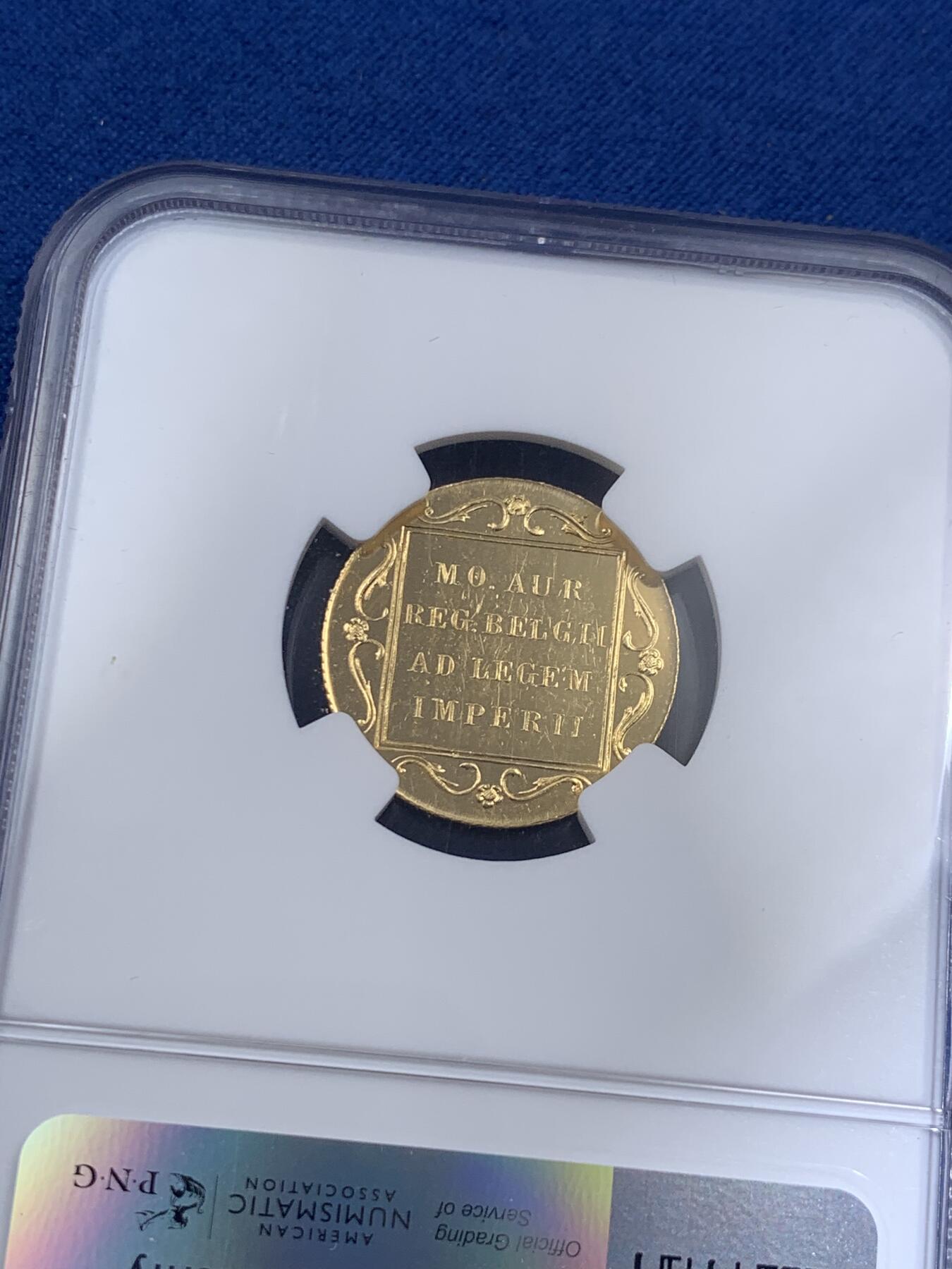 《竞宝斋》第406场 周日，周一，2场连拍 （全场包邮） NGC PL63 荷兰1974年武士1杜卡特精致金币 3.49克 983金