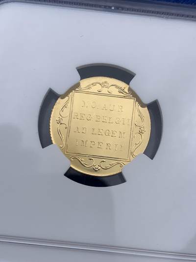 《竞宝斋》第406场 周日，周一，2场连拍 （全场包邮） NGC PL63 荷兰1974年武士1杜卡特精致金币 3.49克 983金