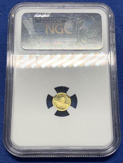 《竞宝斋》第406场 周日，周一，2场连拍 （全场包邮） NGC PF69UC 1983年马可波罗1克金币，中国最早、最小的现代金币，值得收藏，老标签，好串号。