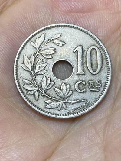 2025年第七十二场(总第九十八场）外国好品散币(免佣金) - 比利时🇧🇪1929年10分(阿尔贝一世时期，法语版，关门年)