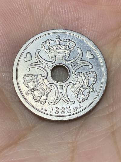 2025年第七十三场(总第九十九场）外国好品散币(免佣金) 丹麦🇩🇰1995年1克朗(玛格丽特二世第四套，LG;JPA版)