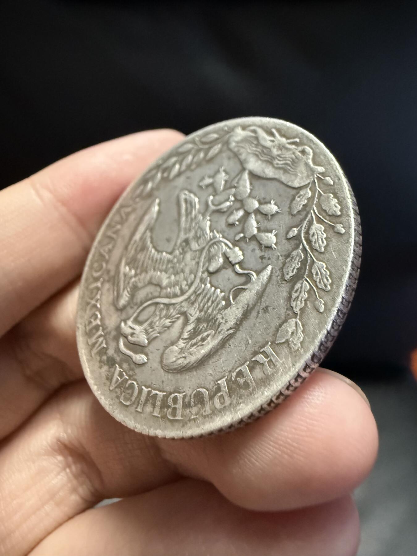 南宋泉阁俄币 外币 国币 专场第十五期【送拍无额外佣金】 墨西哥 1897年 鹰洋大银币 花边 通货好品