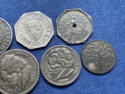 《竞宝斋》第406场 周日，周一，2场连拍 （全场包邮） 7枚一组 德国德紧时期芬尼 好品