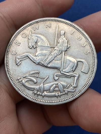 《竞宝斋》第406场 周日，周一，2场连拍 （全场包邮） 英国1935年乔治五世木马剑 包浆自然