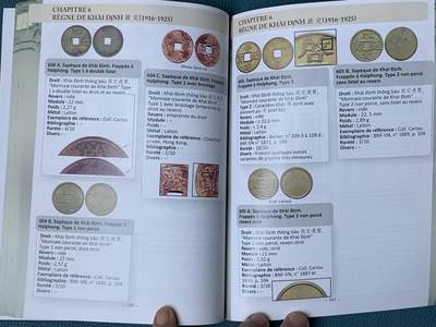 《竞宝斋》第406场 周日，周一，2场连拍 （全场包邮） 安南钱币目录，197页彩色内容丰富，绝大篇幅都是安南金银币版别和各种赏牌，目前安南币比较实用和权威参考目录