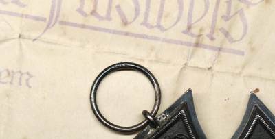 大猫徽章拍卖 第275期 德国一战二铁带证书