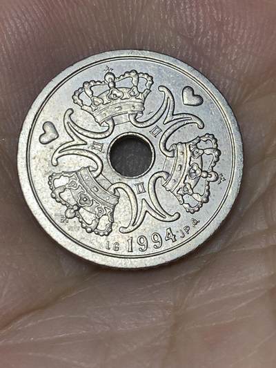 2025年第七十三场(总第九十九场）外国好品散币(免佣金) 丹麦🇩🇰1994年1克朗(玛格丽特二世第四套，LG; JPA版)