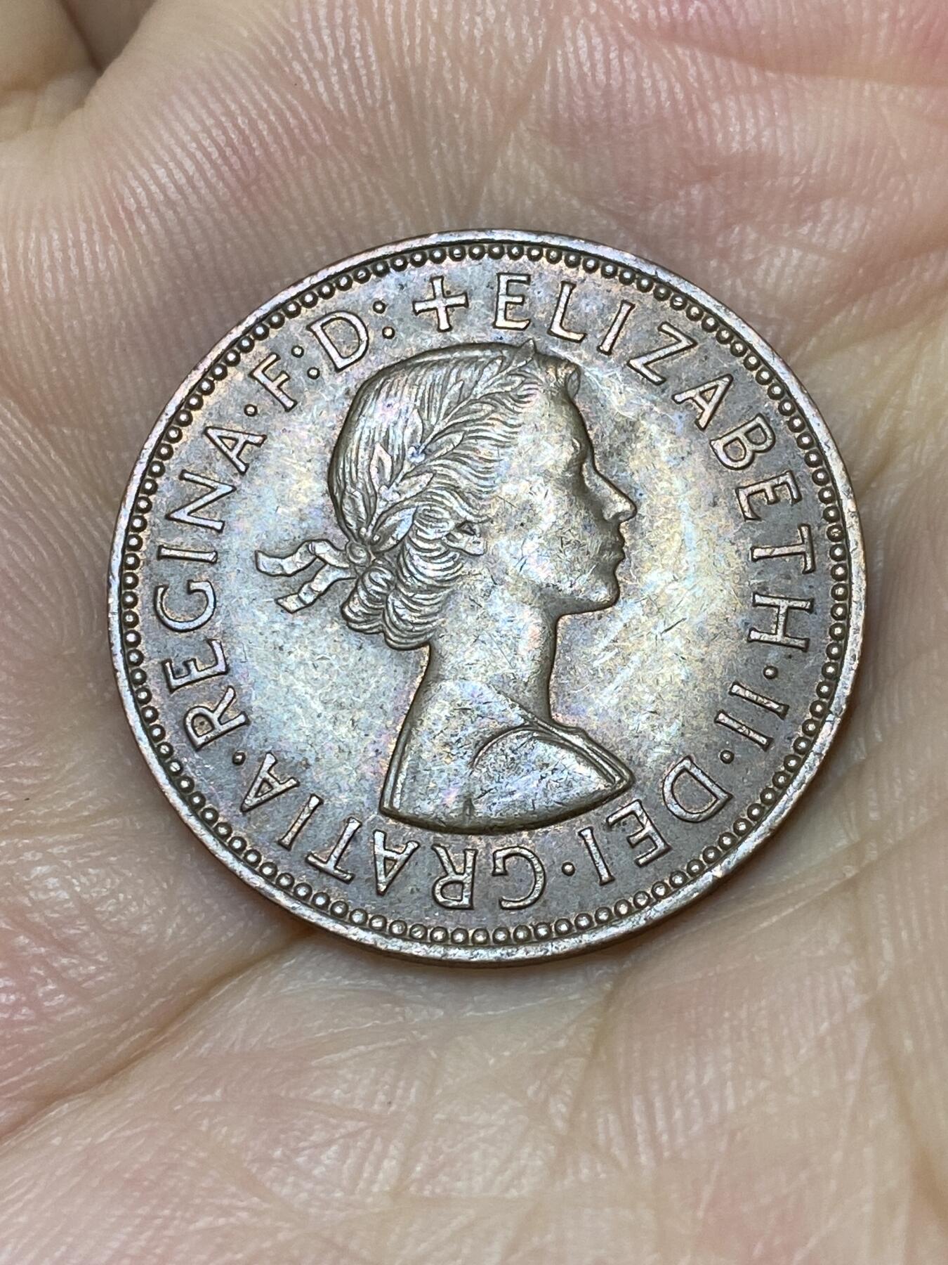 2025年第七十二场(总第九十八场）外国好品散币(免佣金) 英国🇬🇧1966年半便士(伊丽莎白二世青年桂冠第二版)
