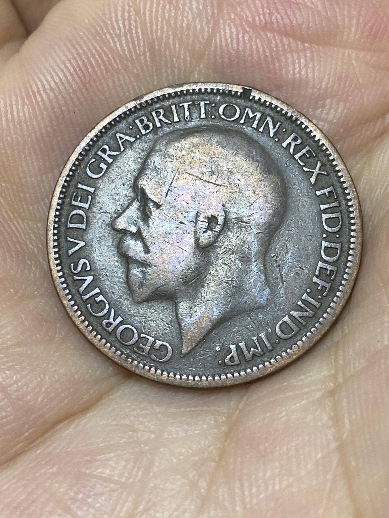 2025年第七十二场(总第九十八场）外国好品散币(免佣金) 较少见–英国🇬🇧1926年半便士(乔治五世第二版，仅发行3年)