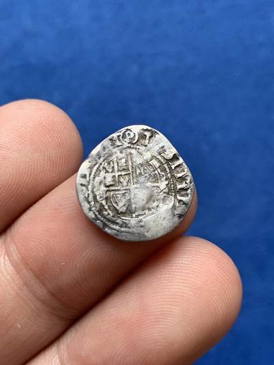 《竞宝斋》第406场 周日，周一，2场连拍 （全场包邮） 英国 查理一世（1640年左右）打制小银币2便士一枚 比常见的先令少太多寻找不易