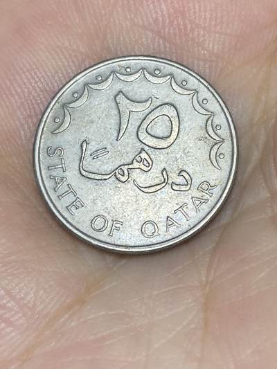 2025年第七十三场(总第九十九场）外国好品散币(免佣金) 卡塔尔🇶🇦1973年25迪拉姆(伊斯兰历1393年，第一套首发年)