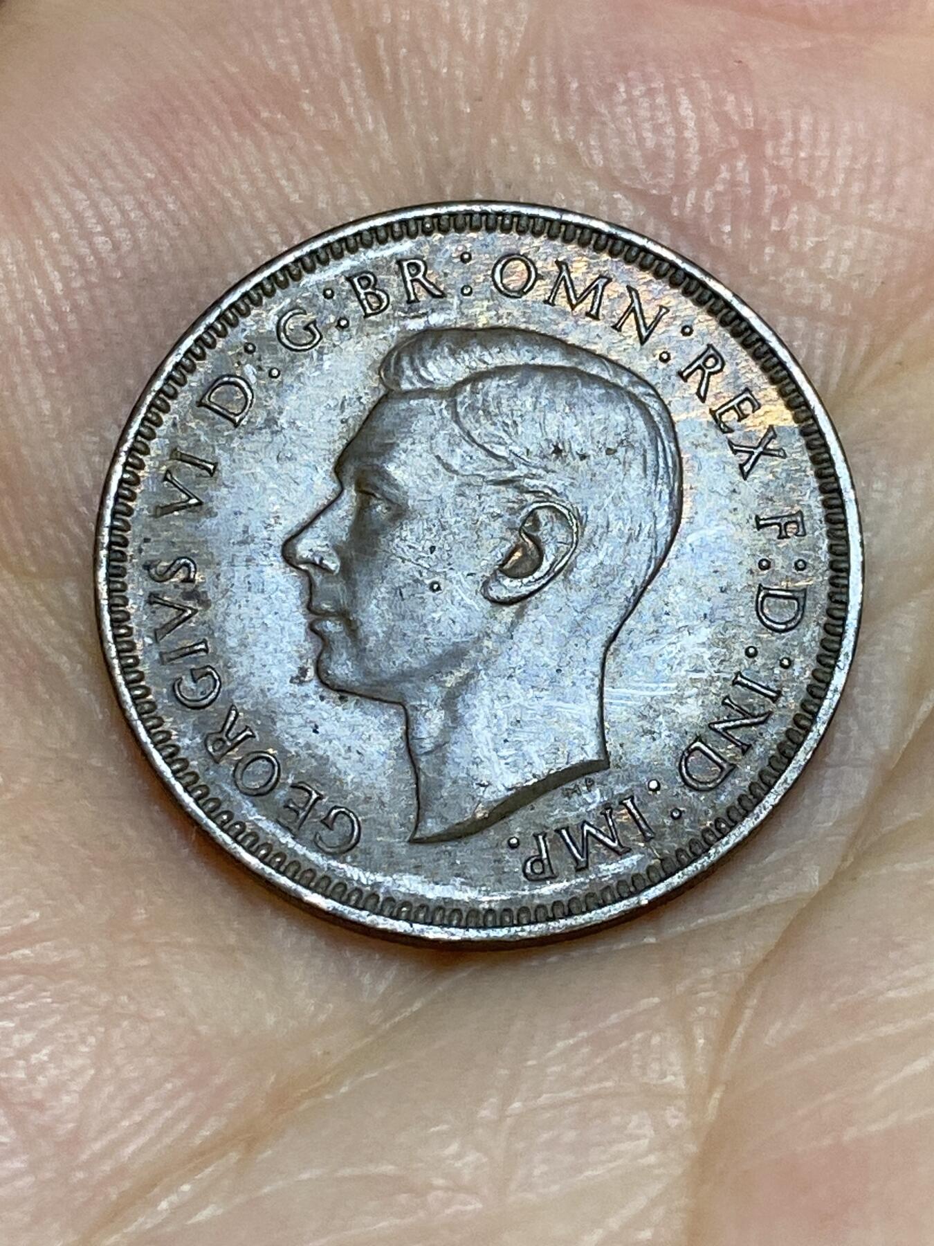 2025年第七十二场(总第九十八场）外国好品散币(免佣金) 好品–英国🇬🇧1945年1法新(乔治六世第一版，印度皇帝加字版)