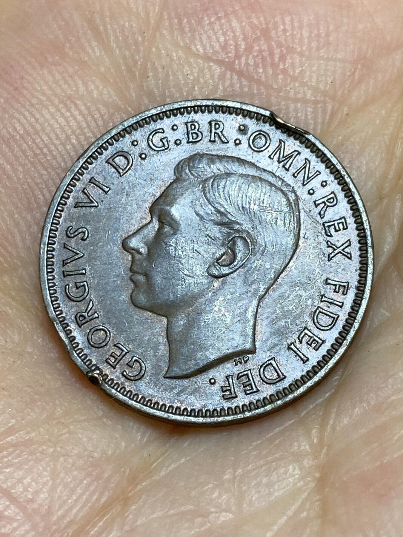 2025年第七十二场(总第九十八场）外国好品散币(免佣金) 英国🇬🇧1949年1法新(乔治六世第二版，首发年)