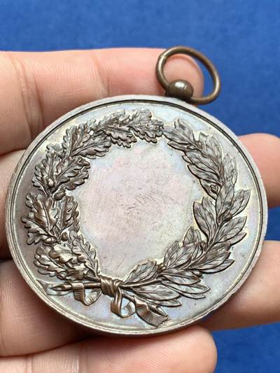 《竞宝斋》第406场 周日，周一，2场连拍 （全场包邮） 法兰西女神高浮雕纪念铜章 57.4克 50.5mm 带盒