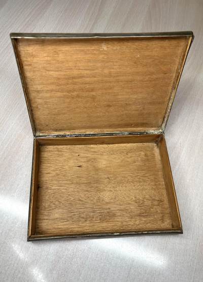 大猫徽章拍卖 第275期 德国空军元帅 1936年 银质雪茄盒