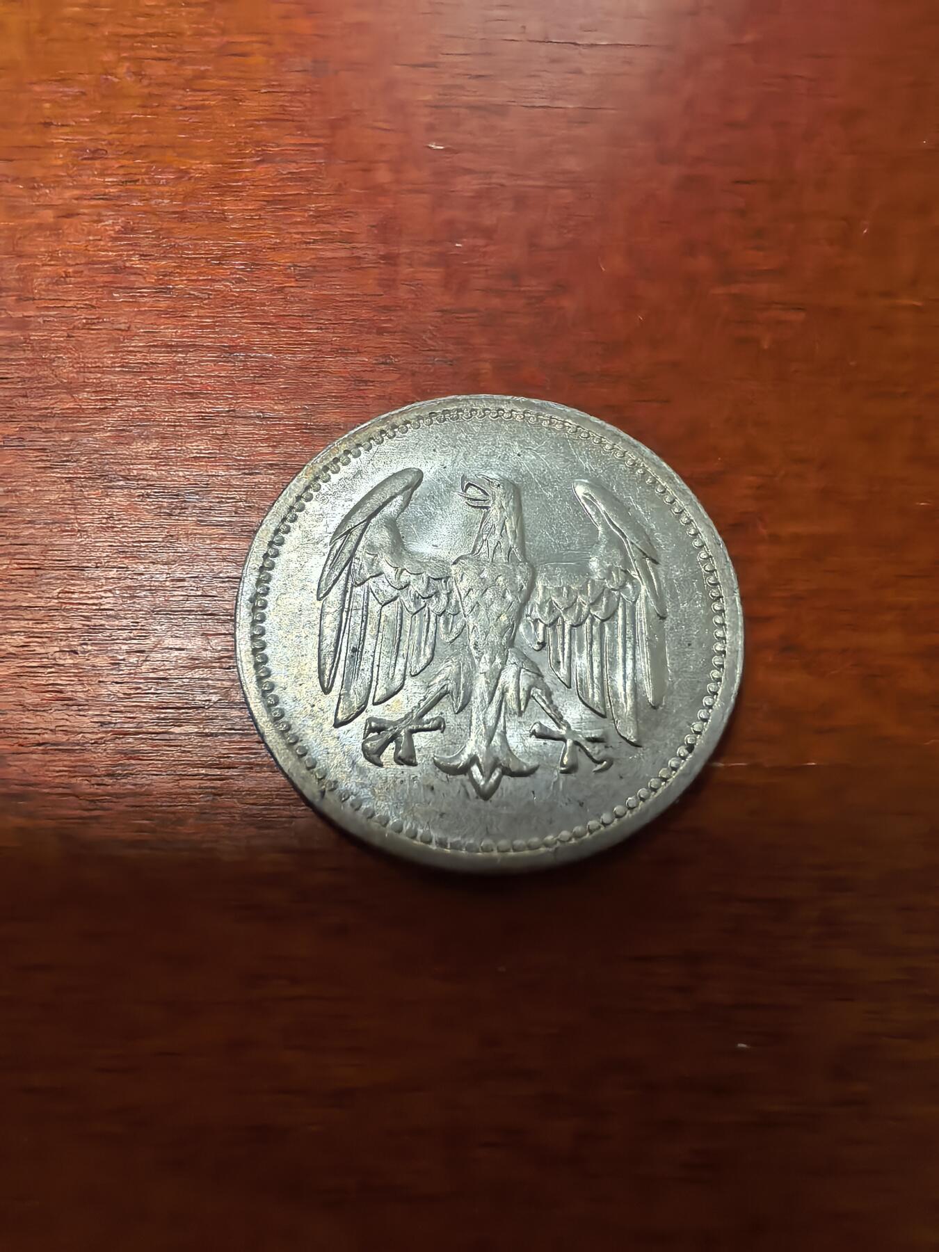 长老汇蛇年精选第三十场拍卖 1924A魏玛德国1马克银币，克书MS63分80美金