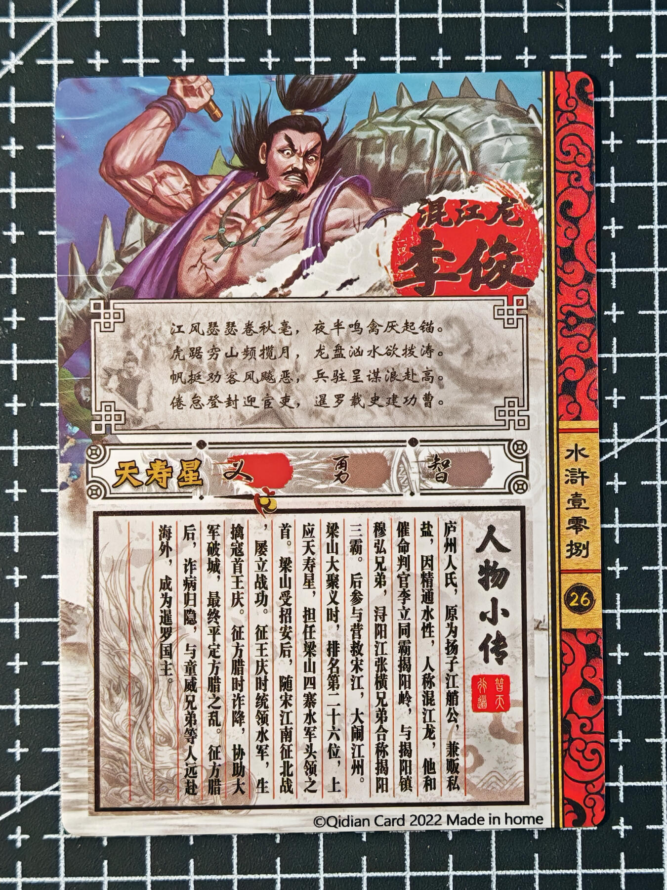 琦卡当当铺 第07期 周二结束 ★★人少漏多结束早★★太 (分享有奖)持续收拍品中~更多福利欢迎加群了解 奇点-水浒108-李俊-粗闪-1张
